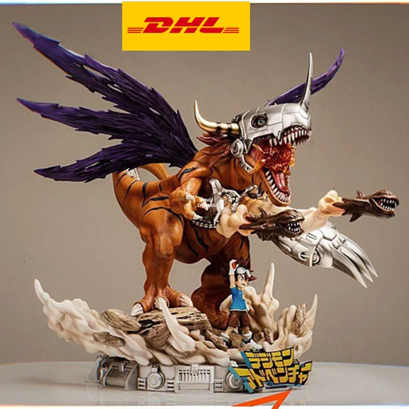 1" Статуя приключений Digimon Greymon бюст Тай камива полноразмерный портрет подарок на день рождения GK фигурка игрушка коробка 47 см V652 - Цвет: Оранжевый