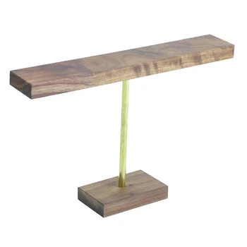 

T-Shaped Wooden Base Necklace Bracelet Jewelry Display Rack Watch Jewelry Storage Rack Display Prop Jewelry Rack