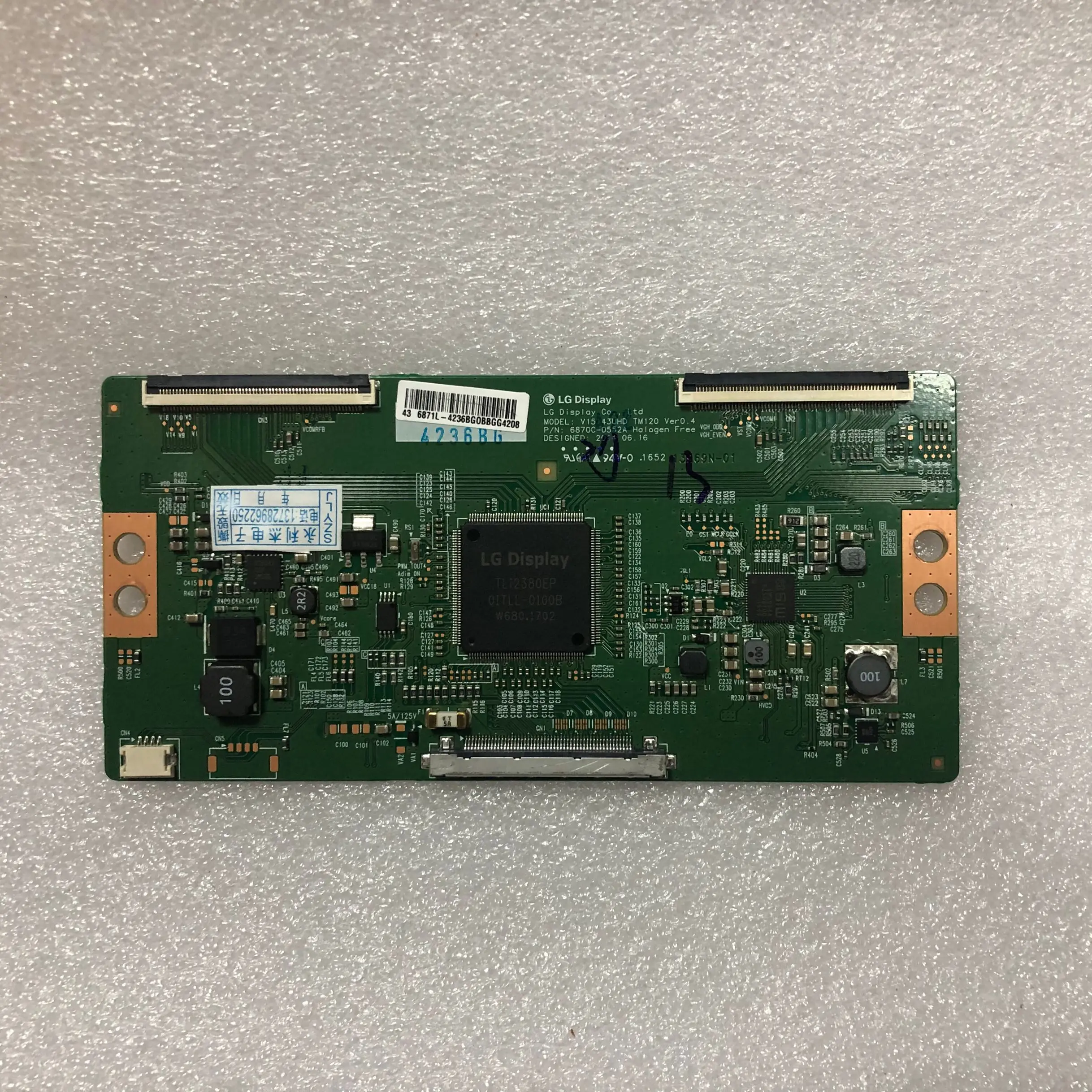 Бесплатная доставка оригинал 100% протестированная логическая плата LG V15 43UHD TM120 6870C