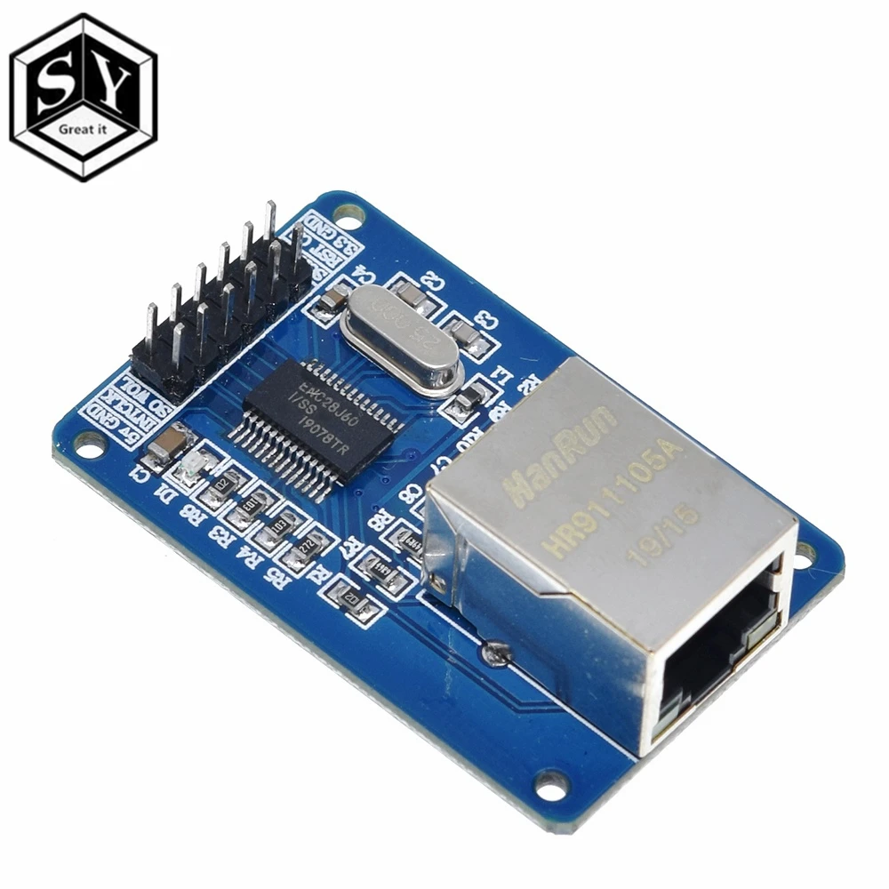 1 шт. Great IT ENC28J60 Ethernet LAN сетевой модуль SPI порт для Arduino 51LPC AVR ARM PIC