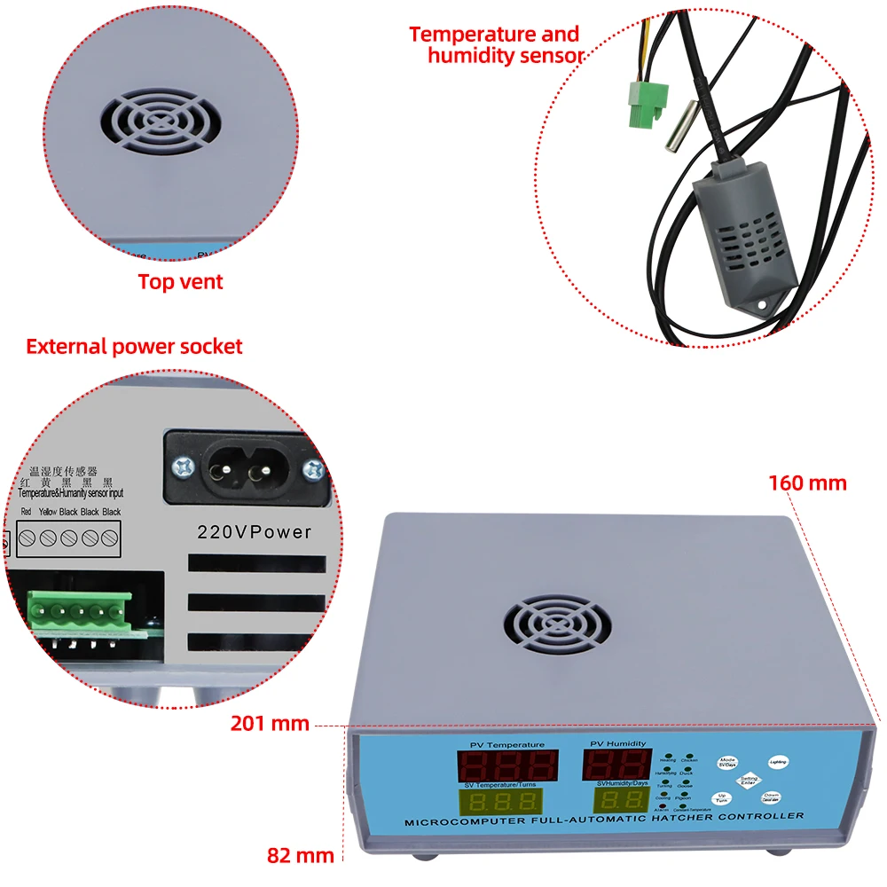 Automatic Incubator Controller Intelligent Humiture