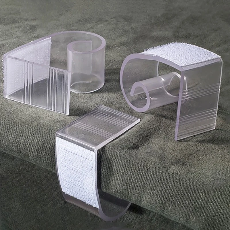 20PCS Transparent PVC Tablecloth Clips Holder Wedding Event Banquet Decoration Table Skirt Clamps