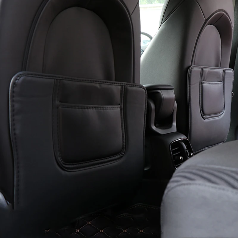 

2pcs Seat Back Anti Kick Pad Mat Protector Cover Cushion Organizer For Mini Cooper S JCW One R55 R60 R61 F54 F55 F60 Countryman