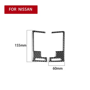 

2Pcs Carbon Fiber Middle Air Vent Outlet Cover Trim For Nissan 350Z Z33 2003-09 Real Carbon Fiber