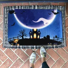 40x60 см Хэллоуин полиэстер Печатный ковер кухня дверной проем ванная комната пол коврик, напольный ковер Тыква Печать ковер tapetes#4AU14