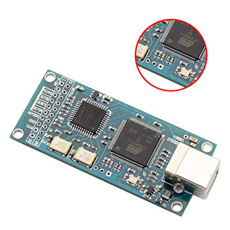 ATSAM3U1C XC2C64A для Amanero USB цифровой интерфейс IIS интерфейс DAC декодер плата поддержка DSD512 32 бит 384K ies DSD выход