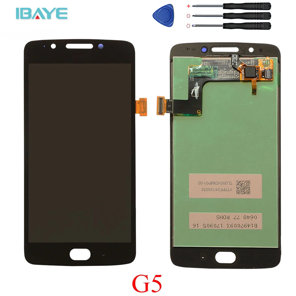 100% протестированный Оригинальный ЖК дисплей для Motorola Moto G5 XT1672 XT1676 сенсорный
