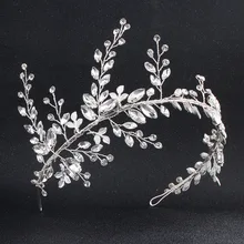 Головной убор невесты Подвеска со стразами диадемы повязка на голову в форме сердца со стразами для женские украшения для волос TS145