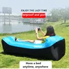 Waterproof Lazy Air Inflatable Sofa Portable Outdoor Beach Air Sofa Bed Sleeping Bag Bed Oxford Cloth 3