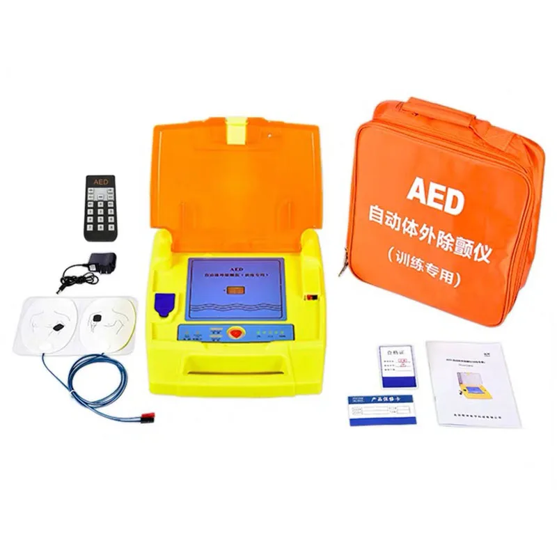 

AED automatic external defibrillator cardiopulmonary resuscitation simulation human CPR training special analog defibrillator RI