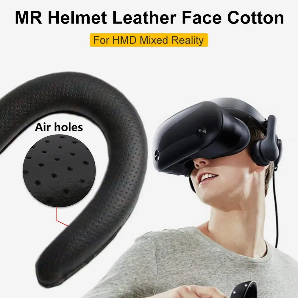 

Leather Sponge Eye Mask Cover For Samsung HMD Mixed Reality Headset Replacement Face Pads Light Leaking-proof Eye Mask Cushion