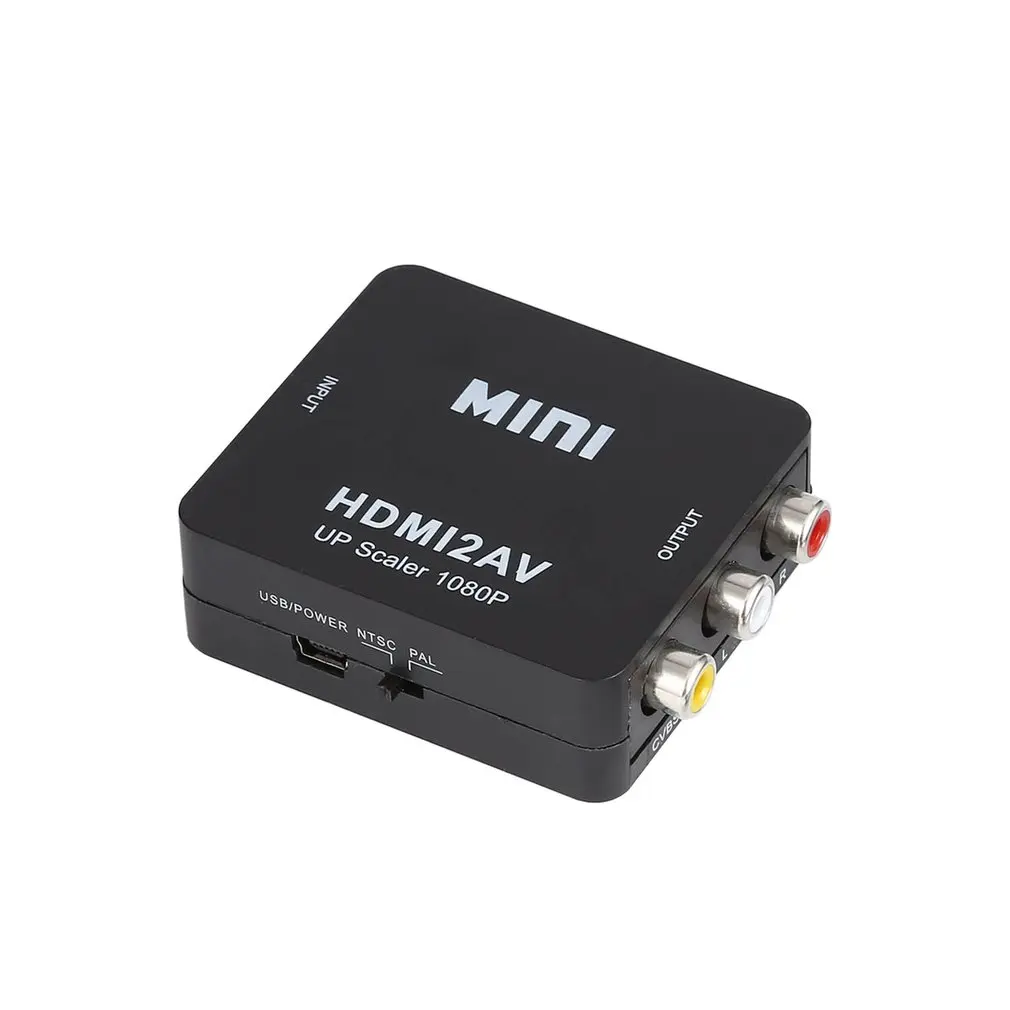 Цифровой hdmi-rca композитный видео аудио AV CVBS адаптер конвертер 720 p/1080 p мини HDMI аудио-видео преобразователи