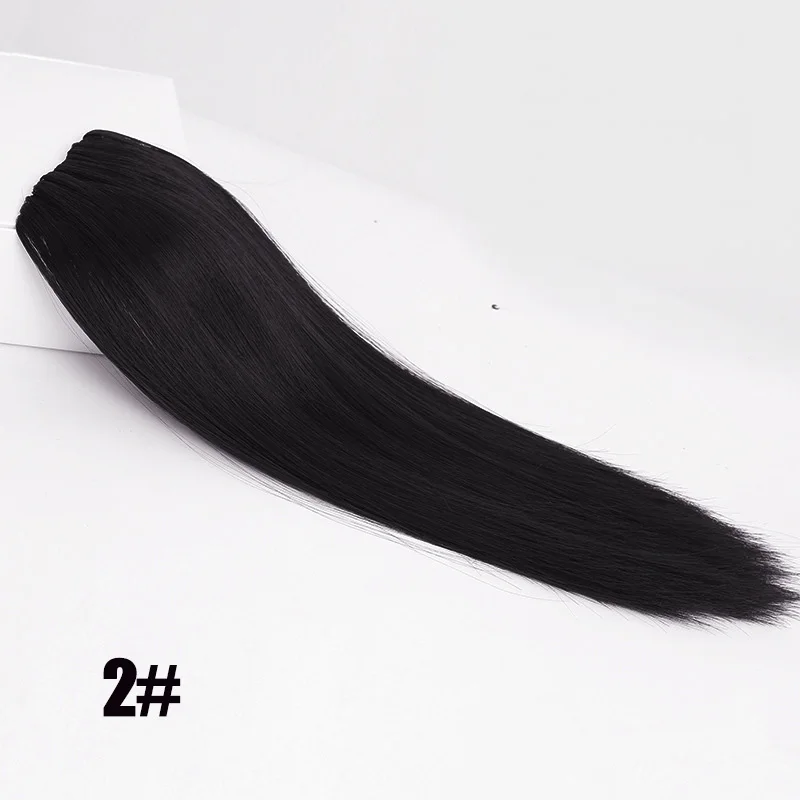 MEIFAN короткие волосы части зажим-невидимка в накладке для волос высокие волосы части в наращивание волос Пушистые синтетические натуральные поддельные шиньоны