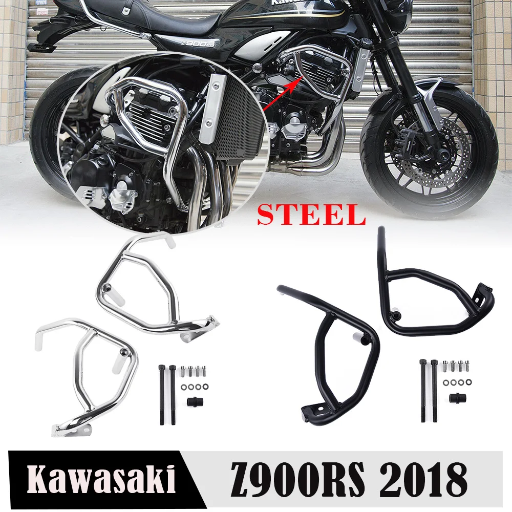Мотоцикл Z900RS 18 черный хром двигатель шоссе Крушение Бар защита для Kawasaki Z 900RS Z 900 RS аксессуары