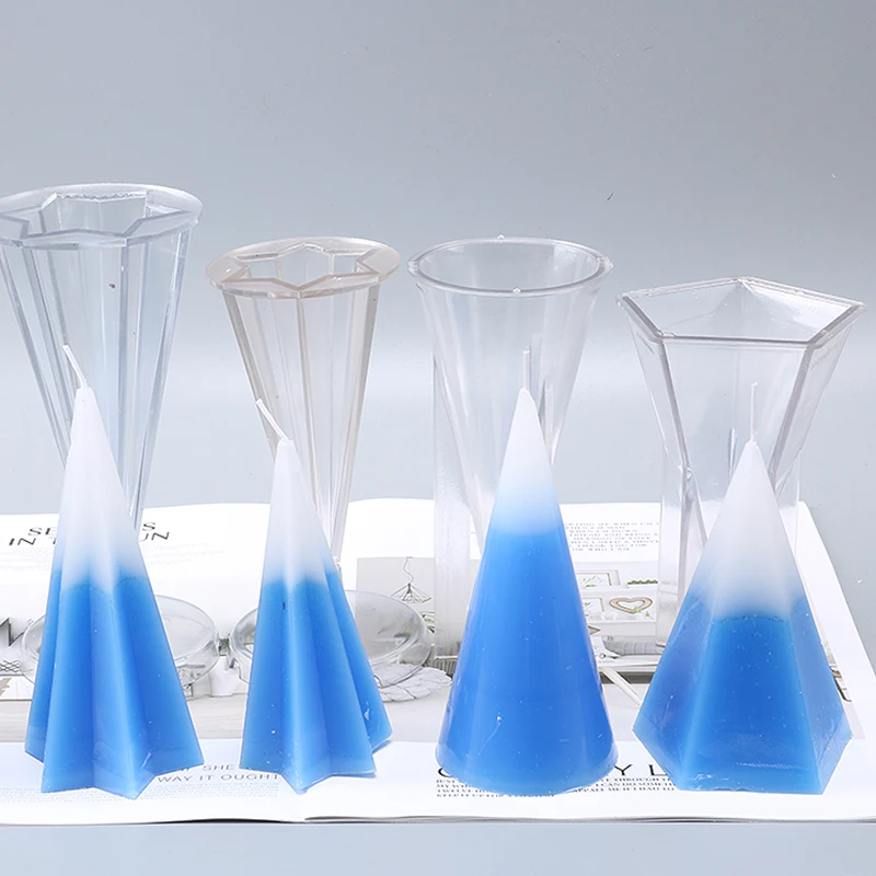 

Multi size DIY conical candle making mold steeple top pentagram shape moulds increative manual candle mould table dec lz56