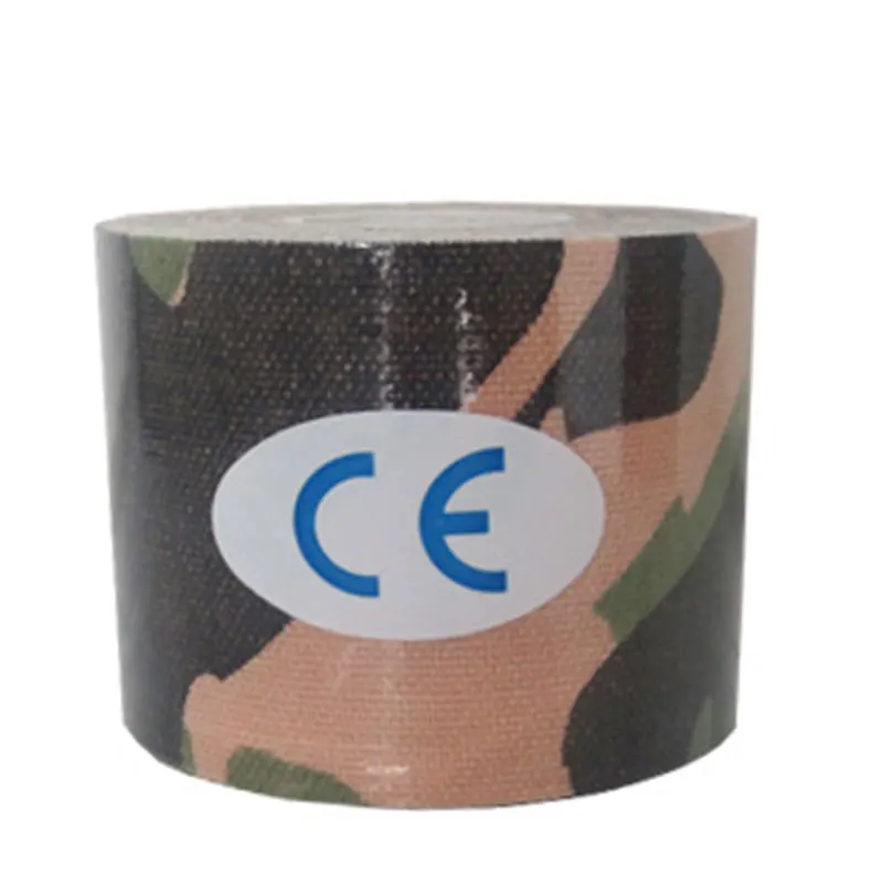Taping Bandage Care Therapy Stickers Cotton Adhesive 3.8cm5m Multi-Color - Цвет: green camouflage