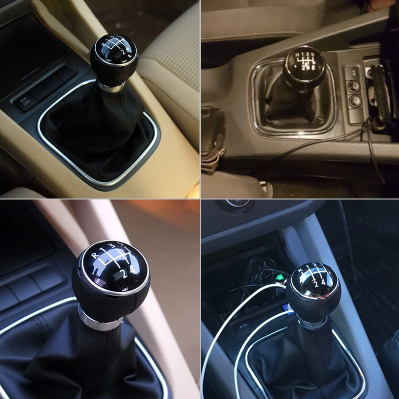 E Скорость ER автомобиля 5/6 Скорость Шестерни рукоятка рычага переключения передач пылезащитный для VW Golf/MK6 2009-2012 из искусственной кожи для включения и выключения Противопыльный чехол Крышка