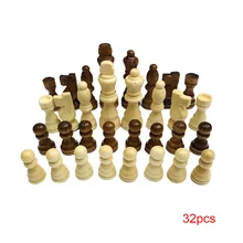 Деревянный Шахматный набор 7,7 см король 32 шахматные фигуры пешки взрослые дети игра для соревнований игрушечные шахматы
