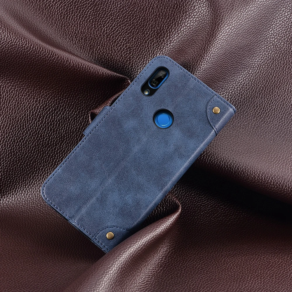 Чехол для телефона HUAWEI P Smart Z, подставка с отделениями для карт, Ретро дизайн, магнитный Fip, кожаный чехол для телефона, чехол для HUAWEI P Smart Z