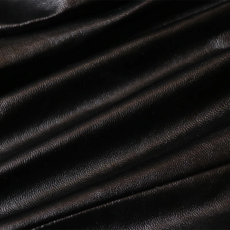 TWOTWINSTYLE женские Куртки из искусственной кожи в стиле пэчворк с v-образным вырезом и длинным рукавом, приталенное пальто с бантом, Женская мода