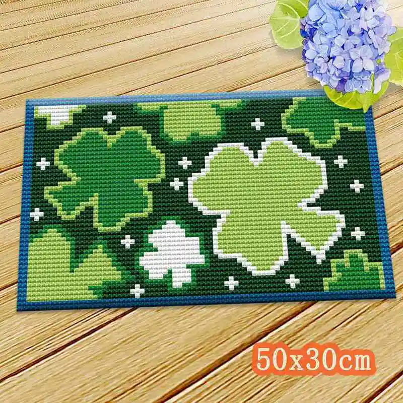 Navy Blue Цветочная вышивка ковров подушки Smyrna защелка крюк наборы Diy Klink Haak Kussen Bloem Подушка с пуговицей животные Cuscini Divano Forme - Цвет: Navy Blue
