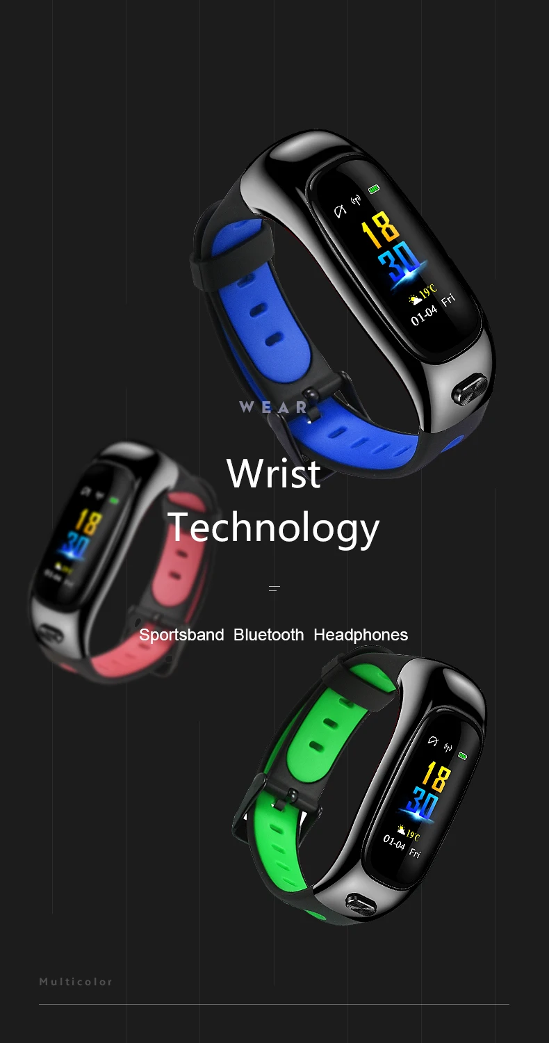 Новинка, фитнес-трекер, женские Bluetooth часы, монитор сна, водонепроницаемые спортивные часы для мужчин, умный Браслет, Android iOS