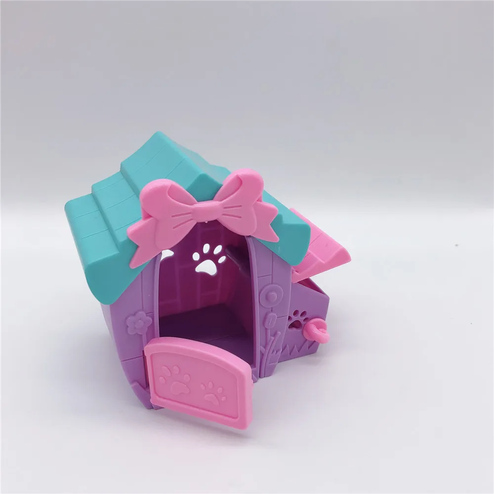Новейшие аксессуары для куклы Принцессы Барби Милая кошка собака с клеткой для кошки+ клетка для собаки имитационная модель животного Интерактивная пластиковая