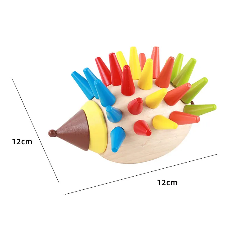 Kids Wooden Montessori Toys Memory Match Stick Educational Color Cognitive Geometric Shape Puzzles Toys For Children 18