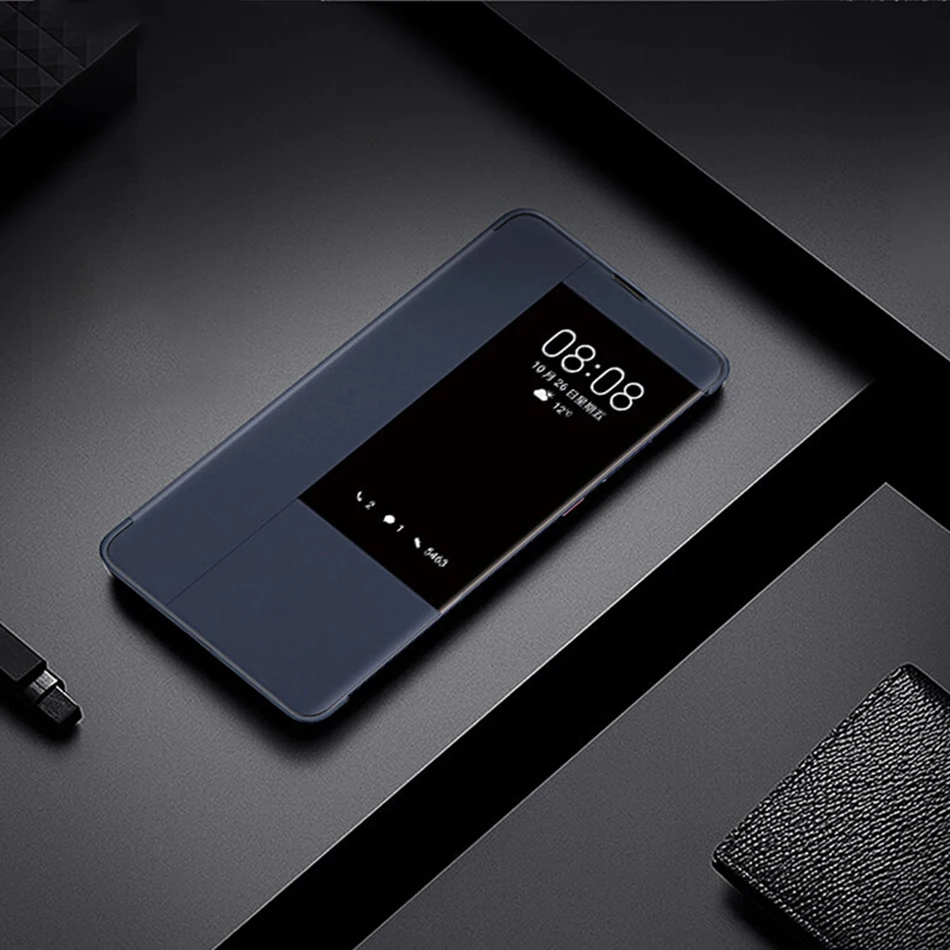 详情14Huawei mate 20 Flip Case Cover Official Huawei Mate 20 Pro case Smart View Window Luxury PU Leather Protective Wake up mate20