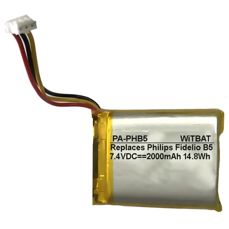 Аккумулятор для Philips Fidelio B5 плеер Li-Po полимерный аккумулятор замена 7,4 V 2000mAh 3 линии+ штекер
