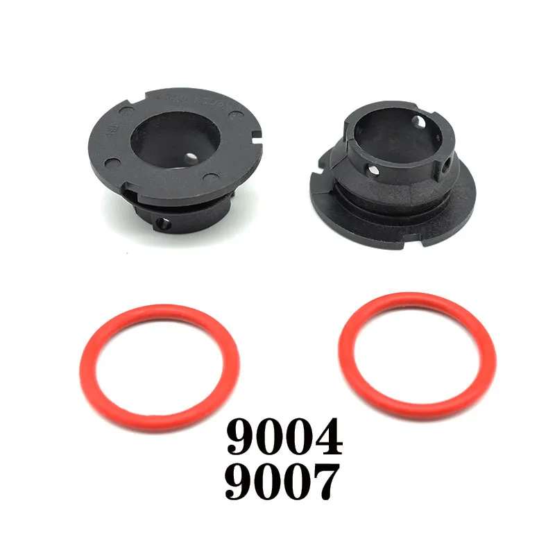 2x H7 Headlight Bulb Adapter Sockets - Retainer Base With Sealing Ring For Hyundai/Kia