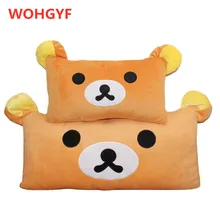 ענק גודל 65cm & 95cm Rilakkuma דוב בפלאש צעצועי כרית קטיפה כרית כרית דובון Eazy דוב ממולא קטיפה כרית כפולה(China)