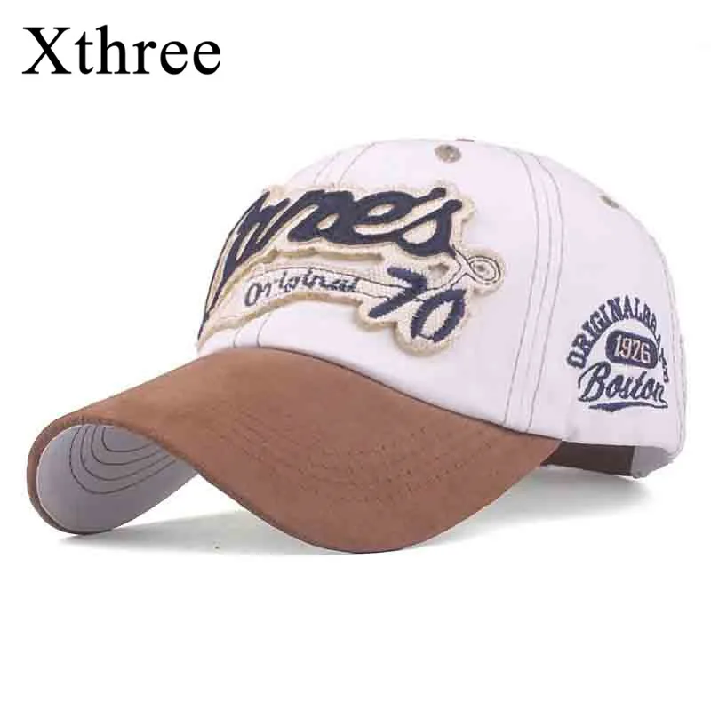 Xthree новинка хлопковая кепка Bone Gorra Hombre шляпа для мужчин с вышитым буквенным