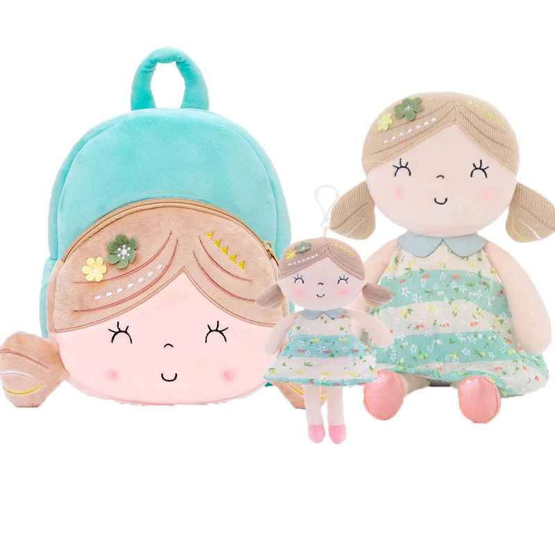 Gloveleya плюшевые куклы 3D мультфильм школьная сумка весна девушка плюшевые рюкзаки школы