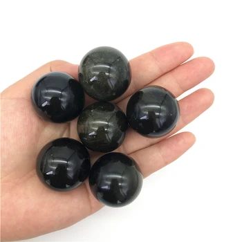 

Beautiful 1pc Natural Golden Obsidian Ball Jin Yao Stone Quartz Crystal Sphere Gemstone Balls Healing Natural Quartz Crystals