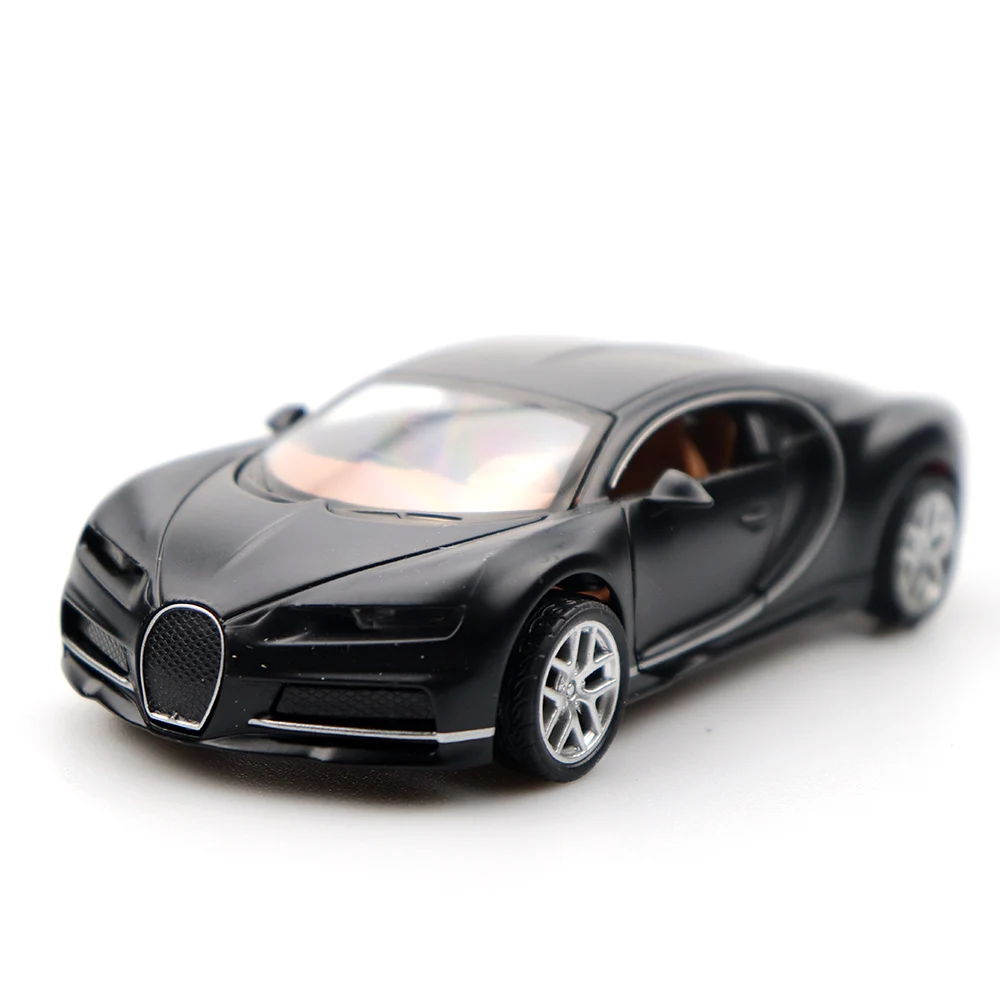 

Doors-open Toy Car Bugatti Supercar High Simulation Alloy Diecast Car Model Pull Back Collection For Children Gifts