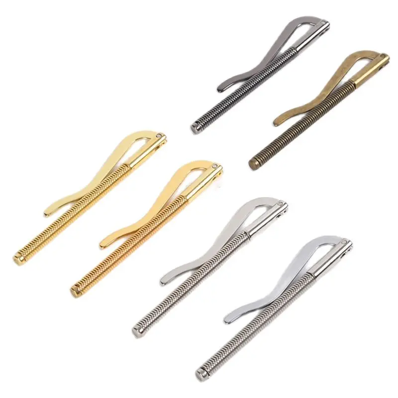 Зажим для денег длина 85 мм пружинный металлический | Дом и сад