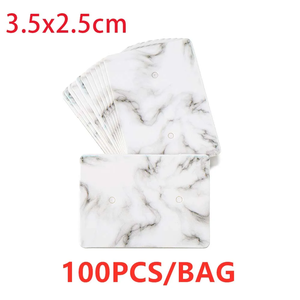 20/100pcs Mixed Style Earrings Cards Necklaces Ear Studs Display Cards Kraft Paper Hang Tag Card For DIY Jewelry Display Card 