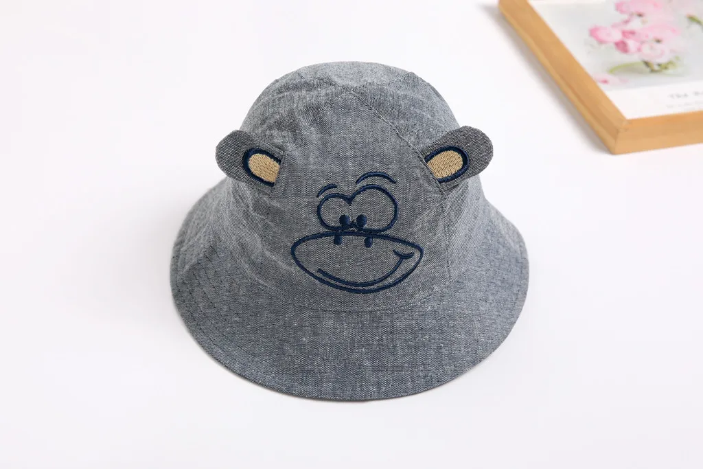 new 2020 Children cartoon lion sunshade cap fisherman hat Newborn Baby Cap for Boys girls Accessories
