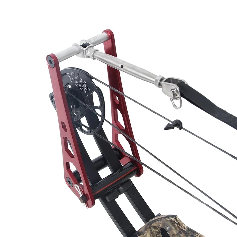 Aluminum Alloy Full Split Ratchet-Loc Archery Compound Bow Press String Changer Adjust Tools Handheld Portable Bow Opener