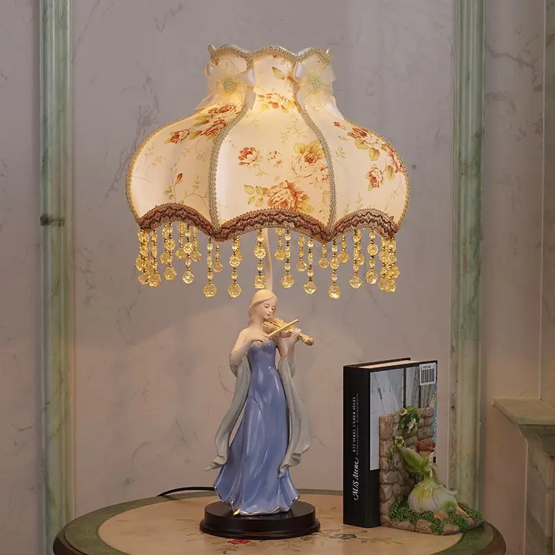 

Energy Saver-European LED Table Lamp for Bedroom Princess Living Room Table Light Creative Children Room Art Deco Light Fixtures