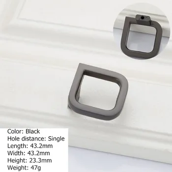 Black Knobs for Furniture Cabinet Pulls Drawer Knob Kitchen Handle Cupboard Handle