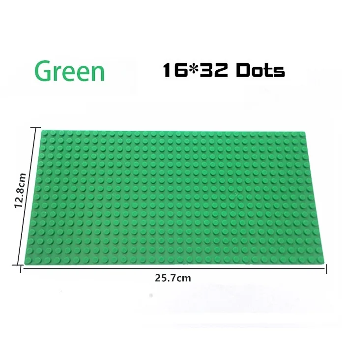 Large Building Blocks Baseplate for Creative Play - DIY Plastic Plate for Kids' Toy Construction