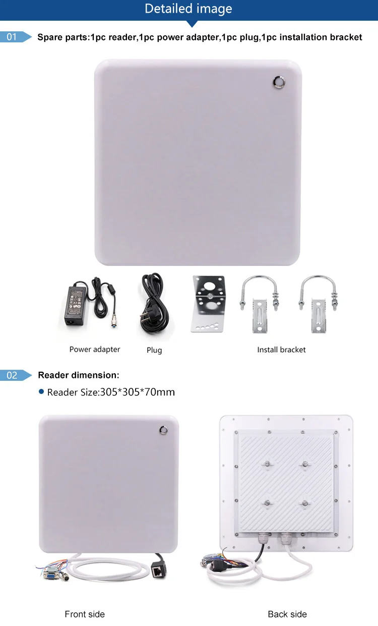 CHAFON 10 м Impinj R2000 интегрированный rfid uhf считыватель писатель IP66 с RS232 WG26 RJ45 Интерфейс Светодиодный индикатор для системы парковки