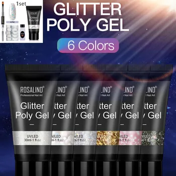 

4pcs/kit Poly Gel Set Gel Nail Polish Varnish Nail Polish Art Kit Quick Building For Nails Extensions Hard Gel Polygel TSLM1