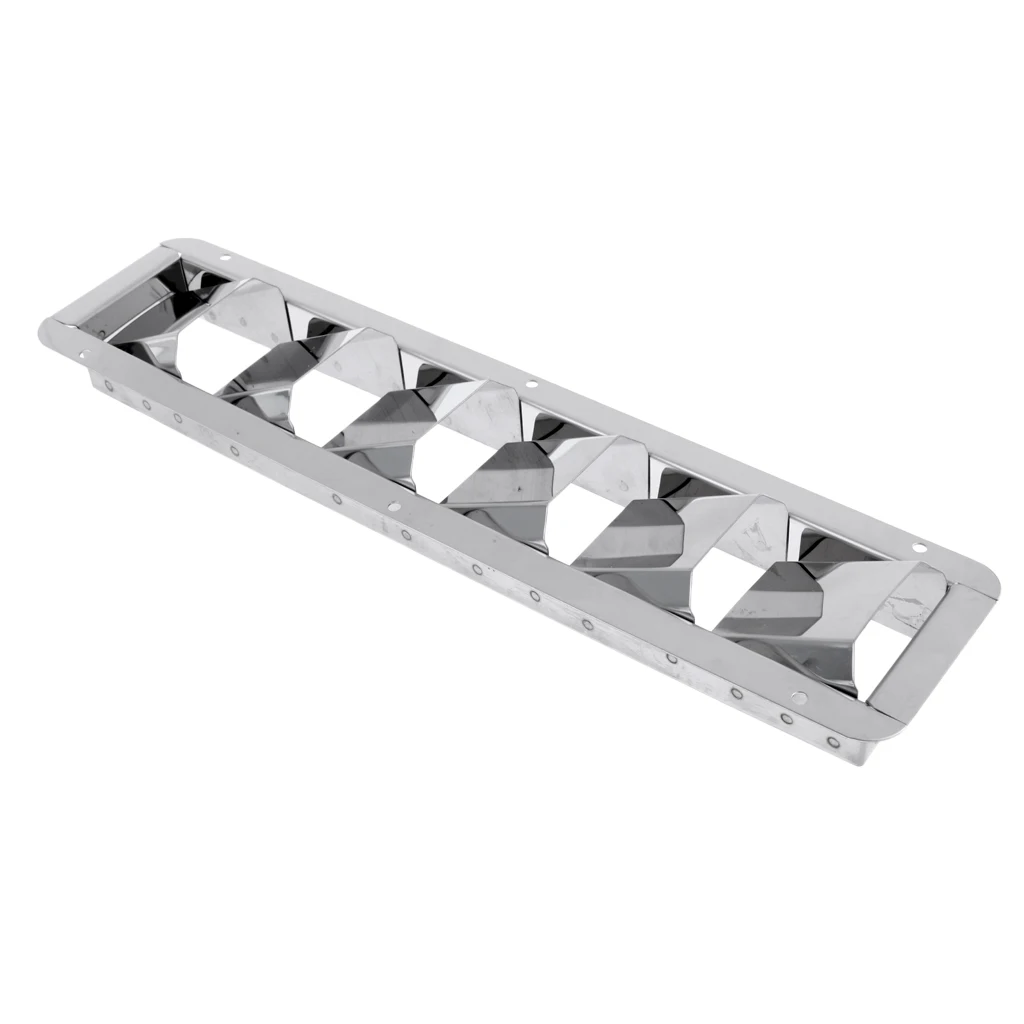 Durable 304 Stainless Steel Marine Boat Louver Air Vent 6 Slots Ventilation