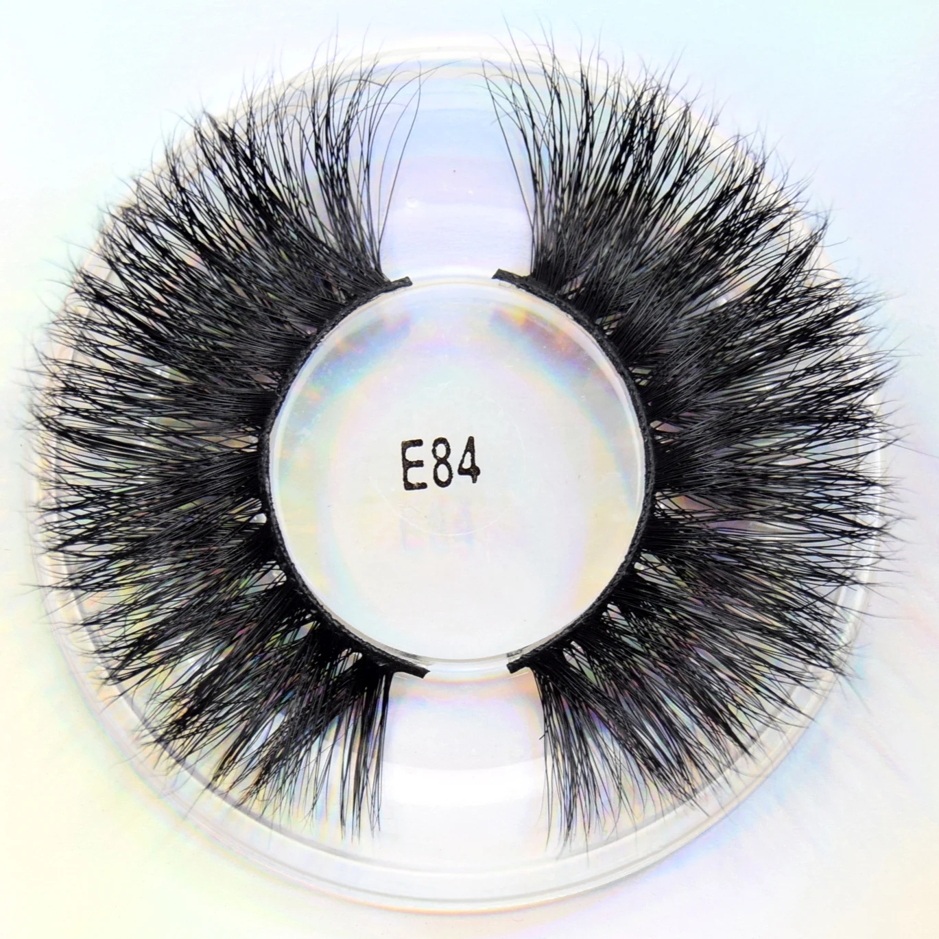visofree 3d mink lashes natural 25mm lashes for beauty makeup false eyelashes Full Strip lash extension supplies E59 - Цвет: E84 Round