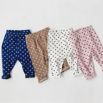 

Baby Boys Girls Long Pants New Fashion Dot Kids Baby Clothing Bottoms Leggings Pants Newborn Trousers