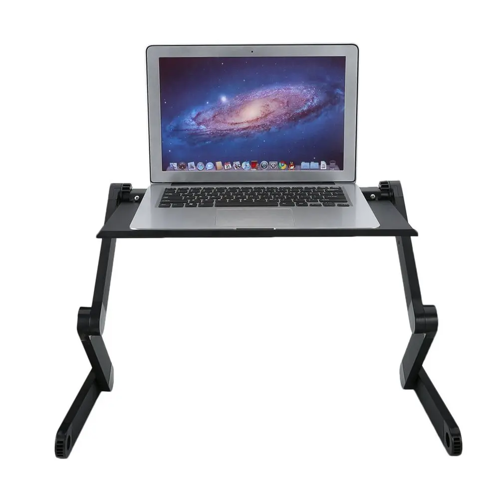 Портативный 360 градусов Регулируемый компьютерный стол, ноутбук, настольная подставка, лоток для ленивых, складной, алюминиевый сплав, компьютерный стол, лоток
