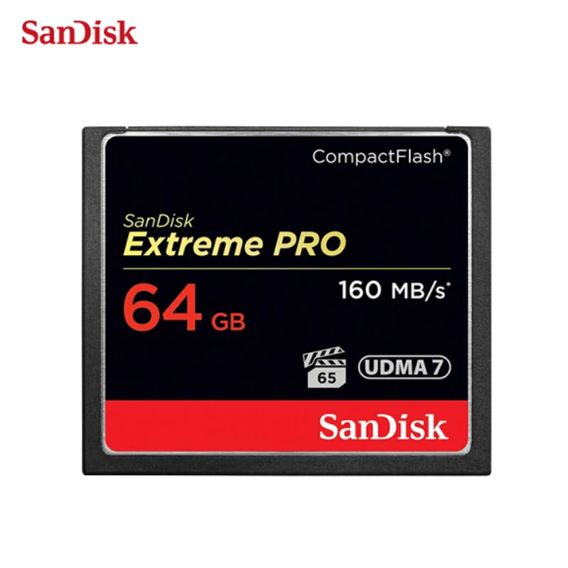 Sandisk CF карта 32 Гб 64 128 ГБ 256 памяти Extreme PRO UDMA7 160 МБ/с./с компактный флеш накопитель